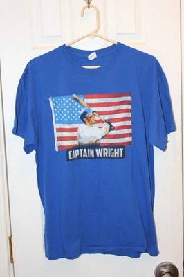 blue New York Mets “Captain Wright” / David Wright SGA t-shirt - adult XL - Image 1 of 4