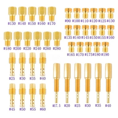 42pcs Carburetor Main Pilot Slow Jet for Mikuni VM18 VM20 VM22 VM26 VM24 VM28 Foto 1 de 4