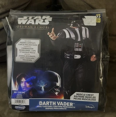 Star Wars Obi-Wan Kenobi Darth Vader Halloween Costume Adult SD 32-34 - NEW - Image 1 of 2