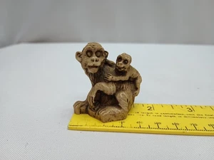 MOTHER MONKEY HOLDING BABY Made In Mexico  - Picture 1 of 5