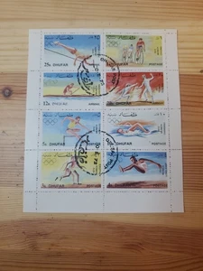 Mini hoja completa de estampillas de los Juegos Olímpicos 1972 Munich DD - Imagen 1 de 4