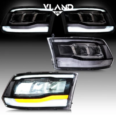 Voll-LED-Scheinwerfer mit dynamischen DRL für 2009–2018 Dodge Ram 1500/2500/3500 - Bild 1 von 4