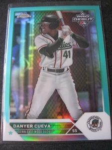 DANYER CUEVA 2023 Topps Chrome Pro-Debut AQUA REFRACTORS #PDC2 WOOD DUCKS 40/75 - Picture 1 of 3