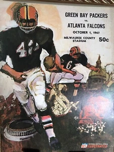 10/1/1967 NFL Green Bay Packers Vs Atlanta Falcons Program, Bart Starr+++, NM - Picture 1 of 1