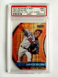 2012 TOPPS BOWMAN BEST XFRACTOR TREVOR BAUER RC! 1/25! PSA 9! 1/1! FIRST ONE! - Picture 1 of 4