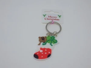 CHRISTMAS STOCKING KEY RING / CHAIN / FOB - Picture 1 of 1