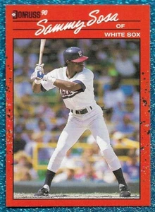 Donruss #489 1990 Sammy Sosa Rookie radiocontrol casi nuevo o mejor cachorros 609 jonrones de carrera C - Imagen 1 de 1