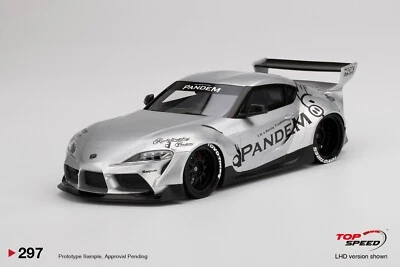 PANDEM TOYOTA GR SUPRA V1.0 SILVER (RESIN) - TOPSPEED TS0297 1/18 - Image 1 of 4