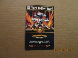 AFL Milwaukee Mustangs vs Pittsburgh Power Vintage 2012 Team Logo Game Program - Picture 1 of 1