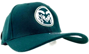 NEW CSU Colorado State Rams Zephyr Patch Stretch Green Baseball Cap Hat Adult L - Picture 1 of 9