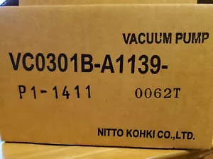 VC0301B-A1139-P1-1411 Compressor and Vacuum Pump Nitto Kohki 120-230V/50Hz -60Hz - Picture 1 of 3