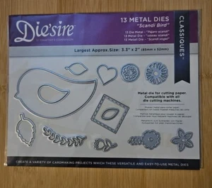 Crafter’s Companion Die’sire Classiques Scandi Bird 13PC Metal Dies - Bild 1 von 2