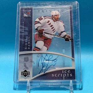 Nigel Dawes - 2007-08 UD Trilogy Ice Scripts Auto #IS-ND - New York Rangers - Picture 1 of 2