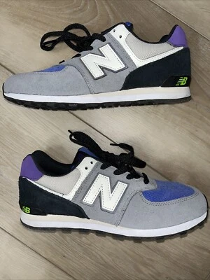 New Balance 574 Big Kid's Shoes Athletic Sneakers GC574-CB1 Gunmetal Size 6.5 - Image 1 of 4