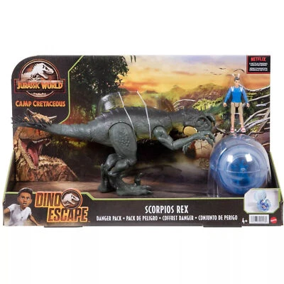Jurassic World Camp Cretaceous Scorpois Rex Kenji Dino Escape Danger Pack Set - Image 1 of 4