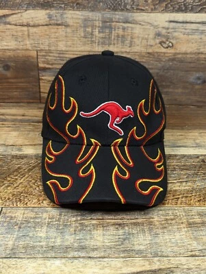 Gorra Canguro Australia Llamas Bordada Fuego Ajustable Foto 1 de 4