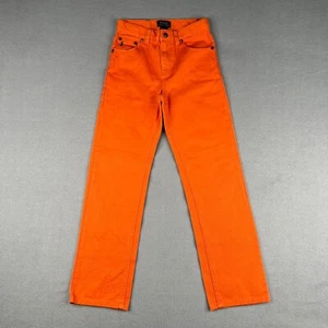 Polo Ralph Lauren Jeans Youth Size 7 Orange Navy Pony 5 Pocket - Picture 1 of 13
