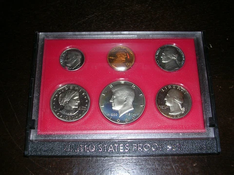 5-1980 S Proof Set U.S. Mint Original Government Case & Packaging Cover