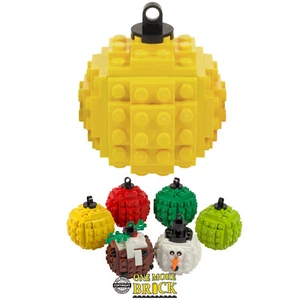 Christmas Tree Bauble Decoration Yellow x1 | All parts Genuine LEGO Bricks - Picture 1 of 2