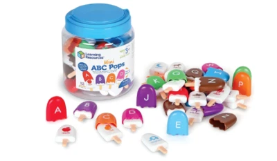 Lern-ABC Pops Mini Lernspielzeug Montessori Feinmotorik wiederverwendbar - Bild 1 von 4