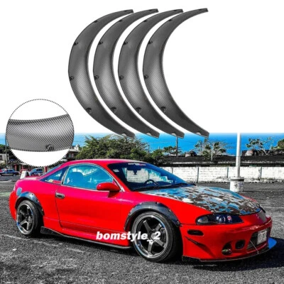 Комплект расширителей крыльев из углеродного волокна для Mitsubishi Eclipse 2G широкие колесные арки кузов - Изображение 1 из 4