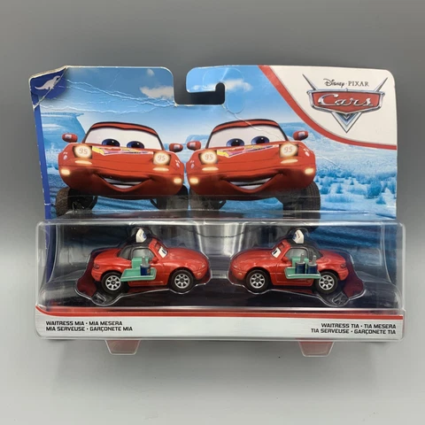 DISNEY PIXAR CARS 3  RED MIA & TIA WAITRESS DINOCO 400 SERIES 2 pack Cover