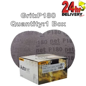 Disco de malla de lijado Mirka Autonet 150 mm 6" P180 1 caja pintura extracción polvo - Imagen 1 de 1