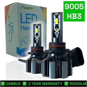 N1 LED Headlight Bulbs Kit 10000lm 12v Canbus Error Free 72w 9005 HB3 - Picture 1 of 11
