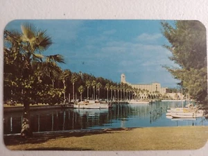 Vintage Postcard 1952 Central Yacht Basin St. Petersburg Sunshine City Florida - Picture 1 of 3