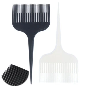 Comb with Rat Tail and Wide Tooth Hair Highlighting 2Pcs Teasing Hairdressing - Picture 1 of 10