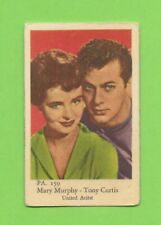 1958 Dutch Gum Card PA #159 Mary Murphy and Tony Curtis