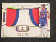 2022-23 Jaden Ivey National Treasures RC Jumbo Material /25