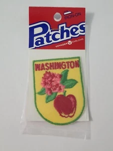 Voyager Emblems Washington Patch Badge Vintage Apple Blossoms Iron On - Picture 1 of 2