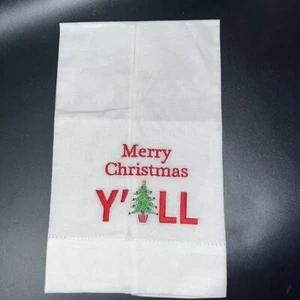 Frohe Weihnachten Y’All Geschirrtuch Baumwollmischung Küche Bad ca. 22 x 13 Zoll - Bild 1 von 7