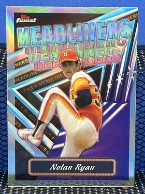 2023 Topps Finest NOLAN RYAN Headliners Refractor Houston Astros - Image 1 of 2