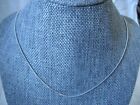 Snake Chain Necklace 18k White Gold Plated Snake Chain 20" Lobster Clasp