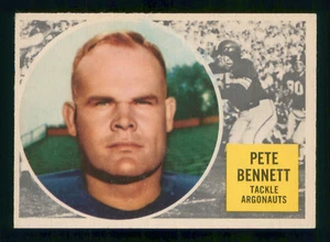 PETE BENNETT 1960 TOPPS CFL 1960 Nº 69 Como Nuevo+ 26714 - Imagen 1 de 2