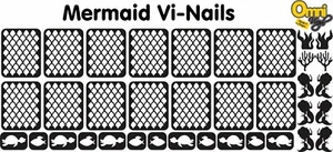 Vi-Nail Stencil, Vinyl Nail Decal Sticker, Beauty, Nail Polish, Mermaid  - Picture 1 of 1