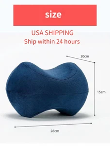 Orthopedic Knee Pillow for Side Sleeper Memory Foam Contour Cushion Pain Relief - Picture 1 of 13