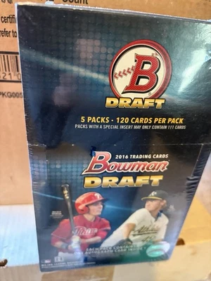 2016 Bowman Draft Super Jumbo Baseball Box - 5 Autographs Per Box - Image 1 of 3
