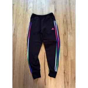 Girls Kids Adidas Rainbow joggers sweats leggings, size L, 14 - Picture 1 of 4