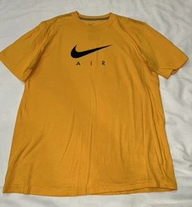 Nike Air Yellow Tshirt MENS Size XL - Picture 1 of 4