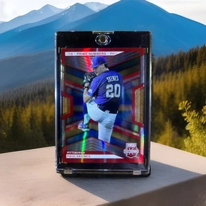 PAUL SKENES 2023 ELITE EXTRA EDITION - PRIME NIMBERS A DIE CUT #7 RC ROOKIE 🔥 - Picture 1 of 2