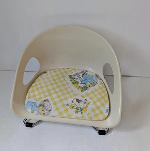 Vintage Cosco Stuhl MCM Mid Century Kinder-/Kleinkindstuhl Sitzerhöhung cremeweiß - Bild 1 von 14