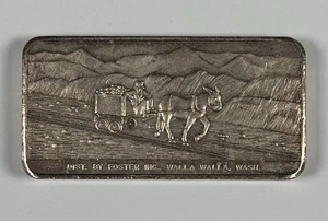 Foster Walla Walla Coeur D’alene Mines Wallace Idaho 1969 3 oz plata fina .999 - Imagen 1 de 2