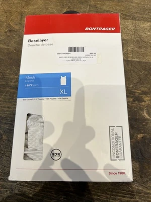 Capa base Bontrager malla XL blanca sin mangas ciclismo/correr Foto 1 de 4