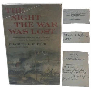 SIGNED The Night the War Was Lost by Charles Dufour 1960 FIRST Edition Doubleday - Imagen 1 de 24