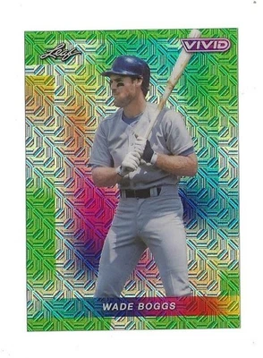 2024 Leaf Vivid Baseball WADE BOGGS prova de pré-produção HOF #1/1 - Imagem 1 de 2