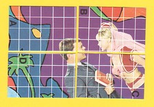 I Dream of Jeannie TV Barbara Eden Rare Set of 4 Puzzle Cards from Germany C