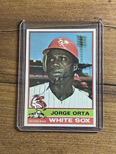 Jorge Orta Signed 1976 Topps Card White Sox Auto
